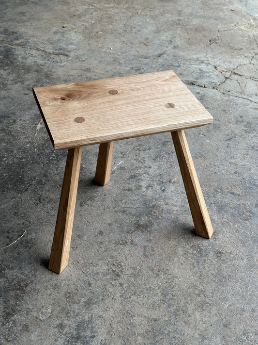 Three-Legged Oak Stool