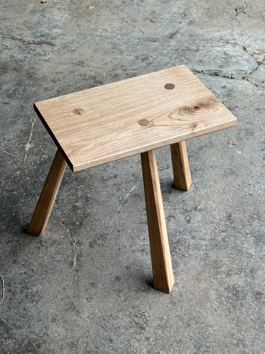 Three-Legged Oak Stool