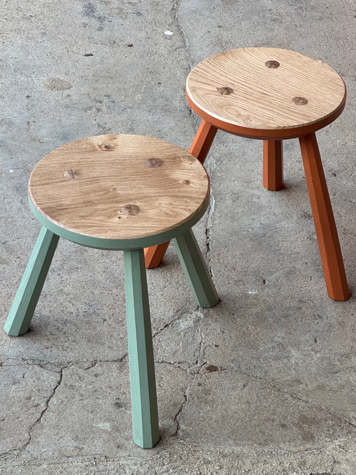 Oak Milking Stool