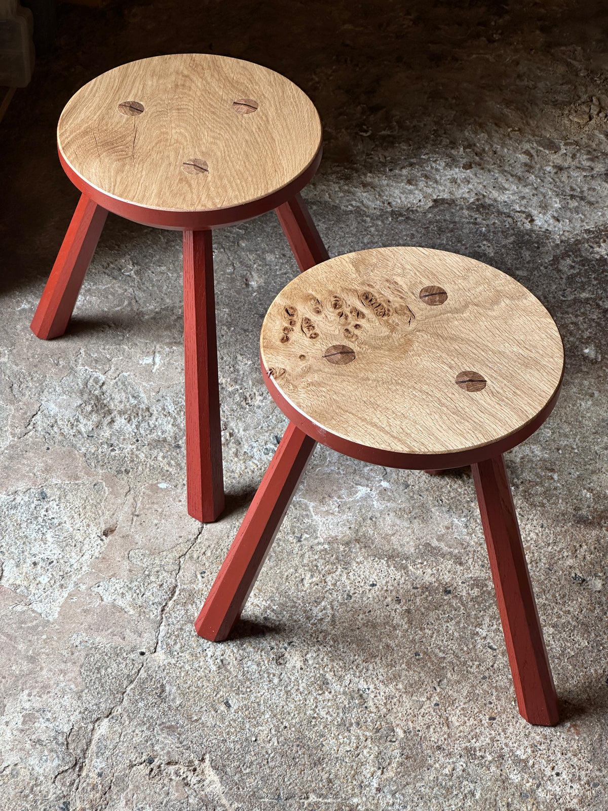 Oak Milking Stool