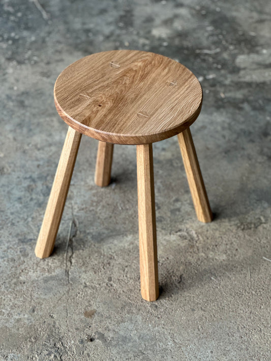 Oak Round Stool