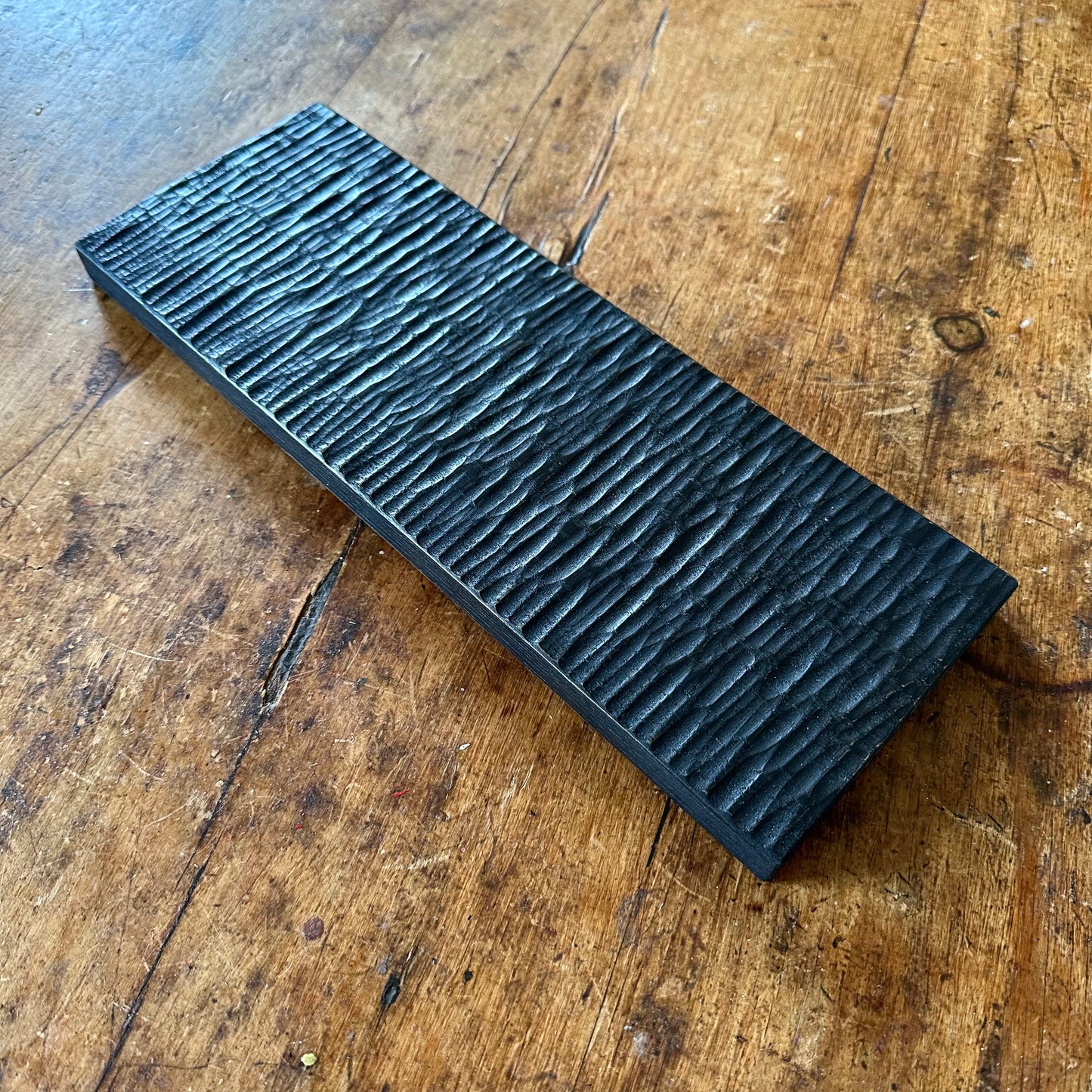 Ash Serving Board - textured, black